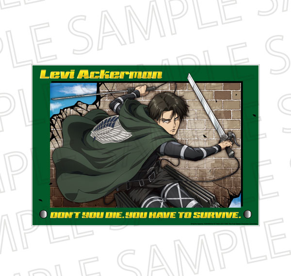 SR-GYM TV Anime "Attack on Titan" The Final Season Shiny Acrylic Panel C: Levi Ackerman รูปภาพ 1