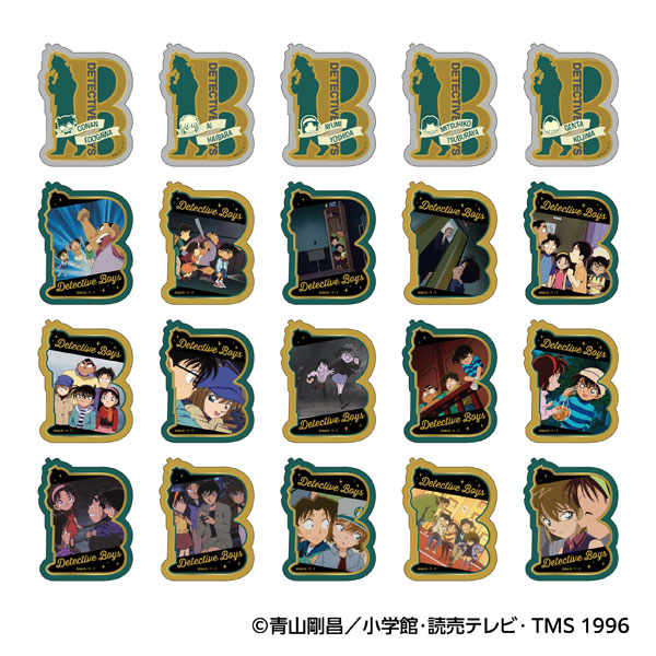 Ensky Detective Conan Detective Badge-Shaped Sticker 20Item Set image 1
