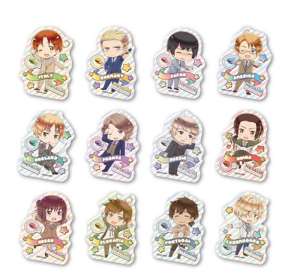 Ensky Anime "Hetalia World Stars" Diecut Sticker 12 Item Set