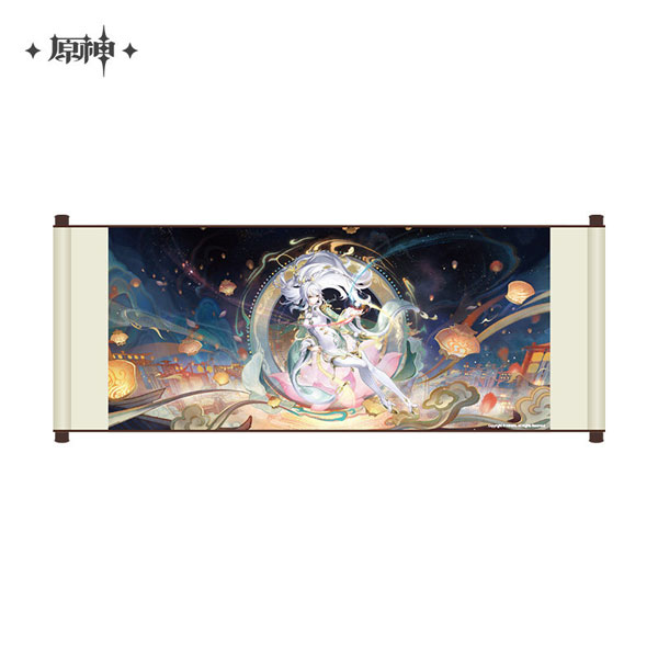 miHoYo Genshin Impact Character Scroll Style Art A Traveler on a Winter's Night