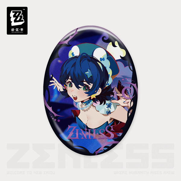 miHoYo Zenless Zone Zero Concerto Frequency Series Memories of Dreams Bygone Tinplate Badge - Belle image 1