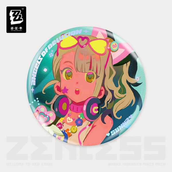 miHoYo Zenless Zone Zero Concerto Frequency Series Encore for An Old Dream Tinplate Badge - Sunna