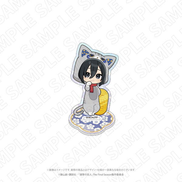 TOKYOGETS Attack on Titan [Beckoning Cat] Hologram Acrylic Stand (Mikasa)