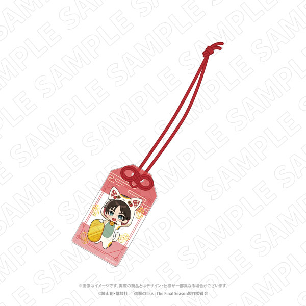 TOKYOGETS Attack on Titan [Beckoning Cat] Amulet Style Foil Acrylic Charm (Eren) รูปภาพ 1