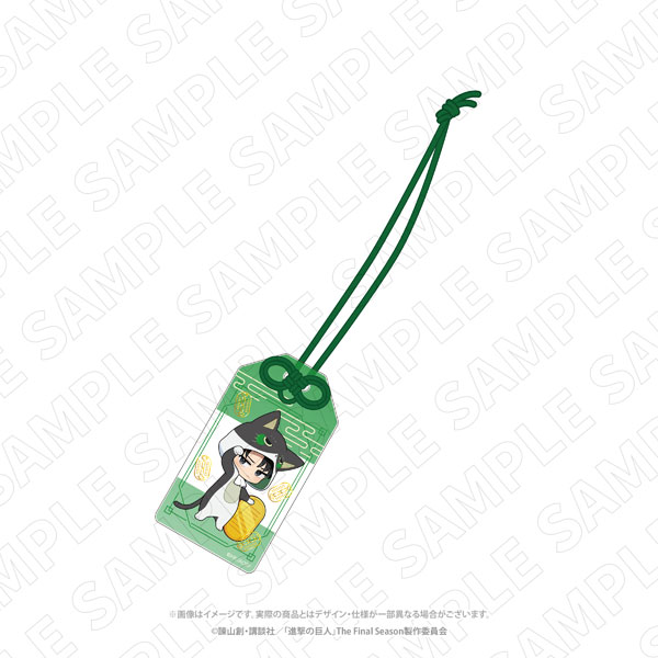 TOKYOGETS Attack on Titan [Beckoning Cat] Amulet Style Foil Acrylic Charm (Levi)