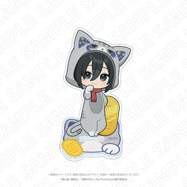 TOKYOGETS Attack on Titan [Beckoning Cat] BIG Acrylic Stand (Mikasa)