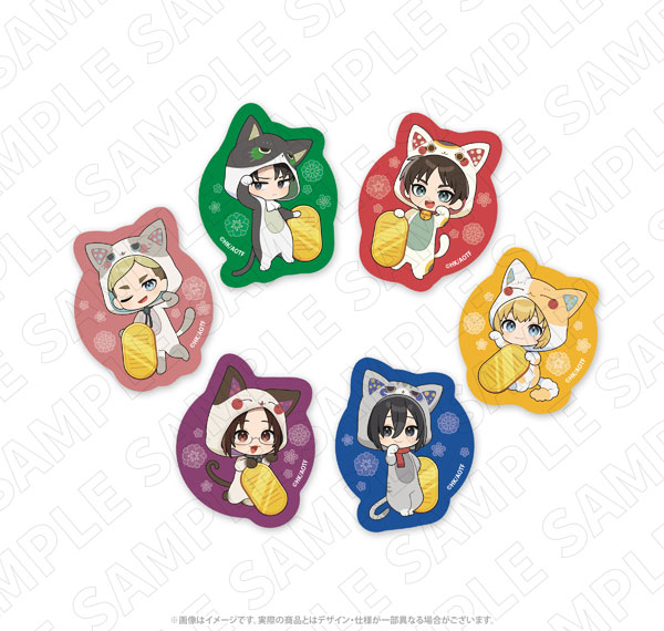 TOKYOGETS Attack on Titan [Beckoning Cat] Sticker Set (Set of 6)