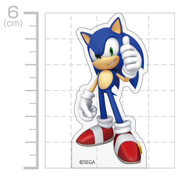 COSPA Sonic the Hedgehog Sonic Acrylic Block Figure Thumbs-up Ver.