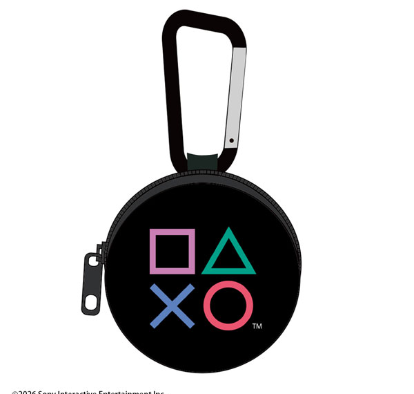 COSPA PlayStation Mini Pouch w/Carabiner for PlayStation Shapes Logo รูปภาพ 1