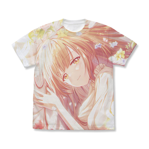 COSPA TV Anime The Angel Next Door Spoils Me Rotten 2 Mahiru Shiina Full Graphic T-shirt Angel's Smile Ver. /WHITE-M