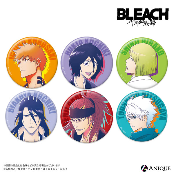 Anique Bleach: Thousand-Year Blood War BLEACH GRAFFITI Trading Tin Badge Alternate Color 6Pack BOX รูปภาพ 1