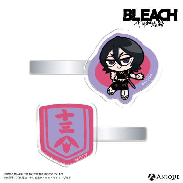 Anique Bleach: Thousand-Year Blood War BLEACH GRAFFITI Acrylic Multipurpose Clip Rukia Kuchiki