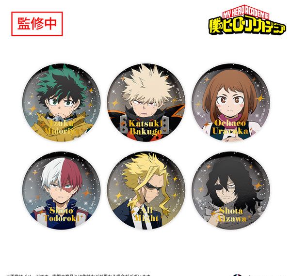Anique My Hero Academia Hero-tachi no Ashiato Trading Foil Tin Badge 6Pack BOX