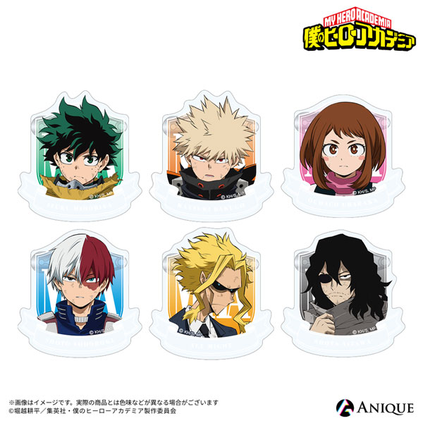 Anique My Hero Academia The Footsteps of the Heroes Trading Acrylic Badge 6Pack BOX