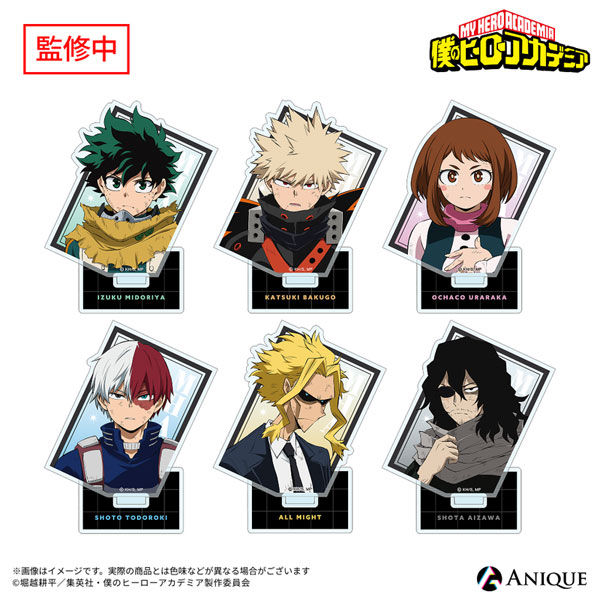 Anique My Hero Academia The Footsteps of the Heroes Trading Acrylic Stand 6Pack BOX