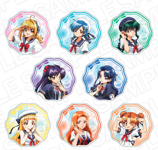 Contents Seed Mermaid Melody Pichi Pichi Pitch Glitter Acrylic Coaster (Random) Marine Look ver. 8Item Set Bild 1