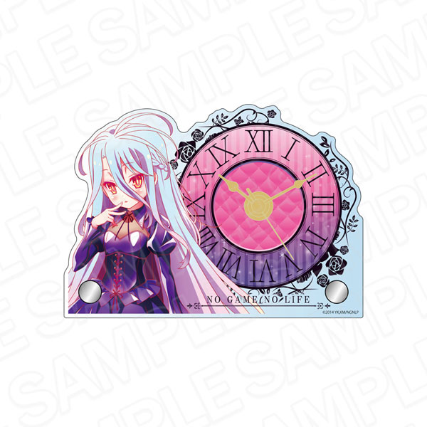 Contents Seed No Game No Life Mini Acrylic Clock Shiro Bondage ver.