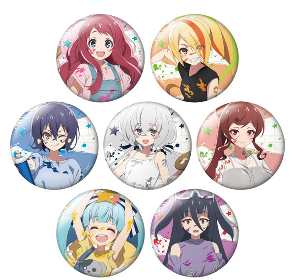 Caravan Movie "Zombie Land Saga: Yumeginga Paradise" Trading Big Tin Badge 7Pack BOX Bild 1