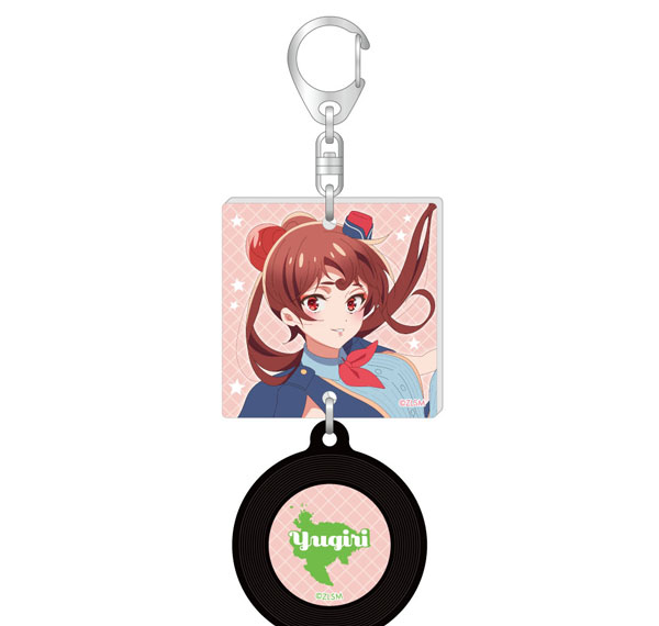 Caravan Movie "Zombie Land Saga: Yumeginga Paradise" Record Style Keychain Yuugiri รูปภาพ 1