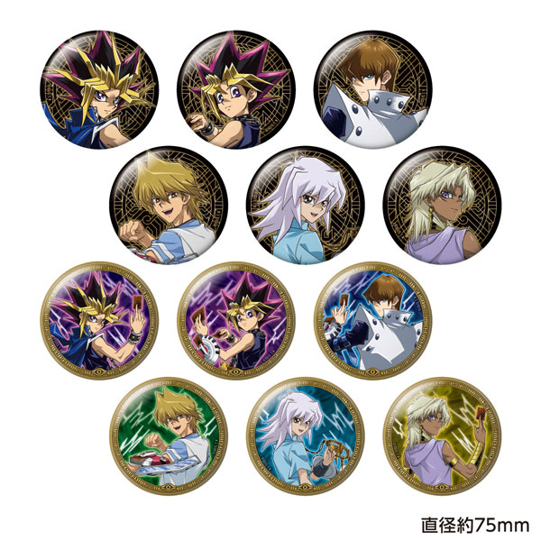 Caravan Yu-Gi-Oh! Duel Monsters Trading Big Metallic Tin Badge 12Pack BOX