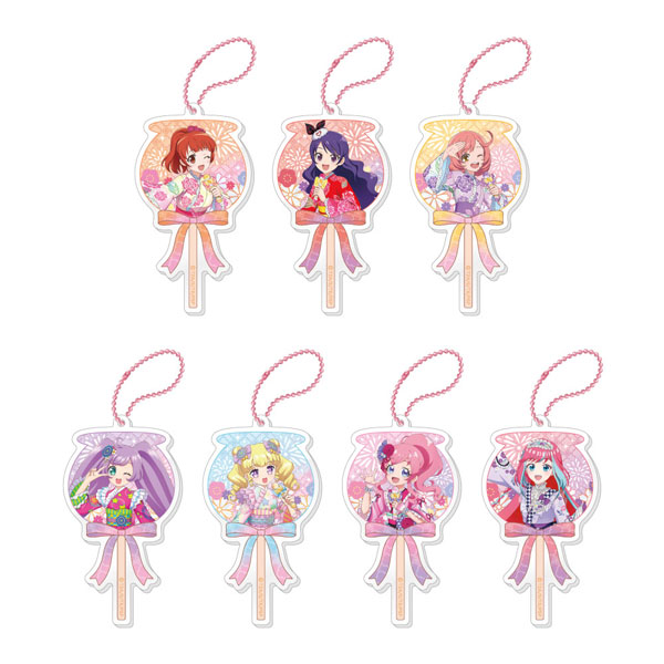 Caravan Pretty Series Trading Candy Apple-Shaped Acrylic Keychain 7Pack BOX รูปภาพ 1