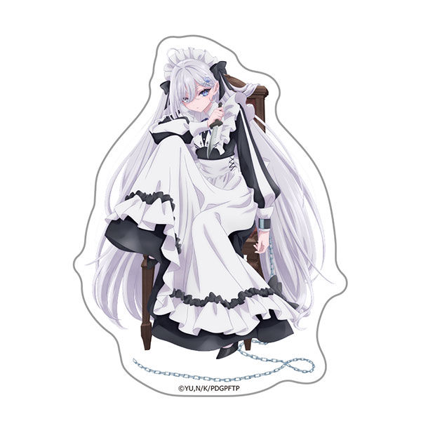 Azu Maker Playing Death Games to Put Food on the Table Diecut Sticker Yuki GHOST HOUSE ver.
