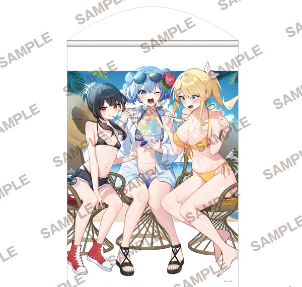 KADOKAWA KonoSuba: God's Blessing on This Wonderful World! Newly Drawn B2-sized Tapestry - Aqua & Megumin & Darkness รูปภาพ 1