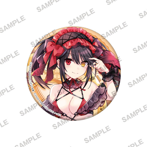 KADOKAWA Date A Live Big Holographic Tin Badge - Kurumi Tokisaki Swimsuit Ver. B