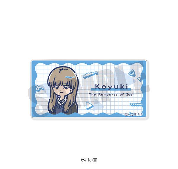 Playful Mind Company TV Anime "The Ramparts of Ice" Retro Pop Acrylic Badge Koyuki Hikawa รูปภาพ 1
