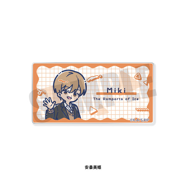 Playful Mind Company TV Anime "The Ramparts of Ice" Retro Pop Acrylic Badge Miki Azumi รูปภาพ 1