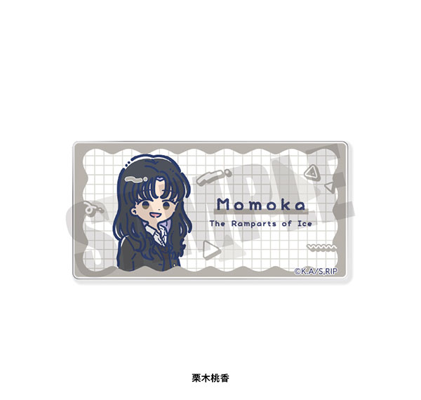 Playful Mind Company TV Anime "The Ramparts of Ice" Retro Pop Acrylic Badge Momoka Kuriki Bild 1