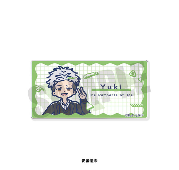 Playful Mind Company TV Anime "The Ramparts of Ice" Retro Pop Acrylic Badge Yuki Azumi Bild 1
