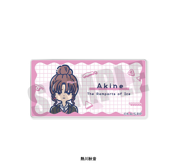 Playful Mind Company TV Anime "The Ramparts of Ice" Retro Pop Acrylic Badge Akine Atagawa รูปภาพ 1