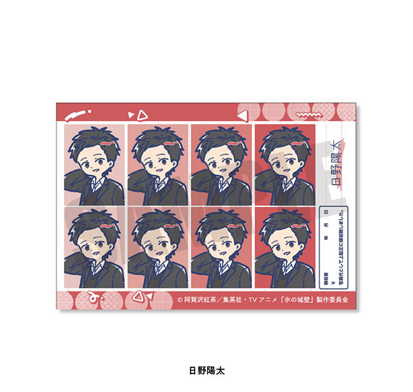 Playful Mind Company TV Anime "The Ramparts of Ice" Retro Pop ID Photo Style Sticker Yota Hino รูปภาพ 1