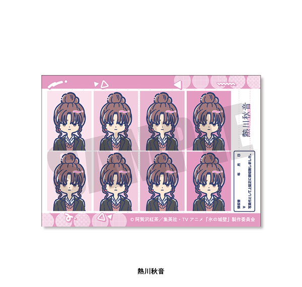 Playful Mind Company TV Anime "The Ramparts of Ice" Retro Pop ID Photo Style Sticker Akine Atagawa รูปภาพ 1