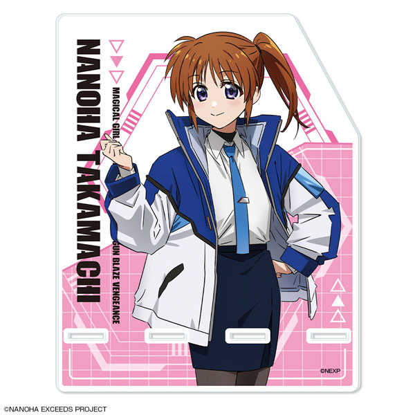 License Agent Magical Girl Lyrical Nanoha Exceeds Gun Blaze Vengeance Acrylic Smartphone Stand Design 02 (Nanoha Takamachi /A)