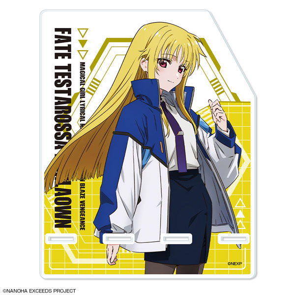License Agent Magical Girl Lyrical Nanoha Exceeds Gun Blaze Vengeance Acrylic Smartphone Stand Design 03 (Fate /A)