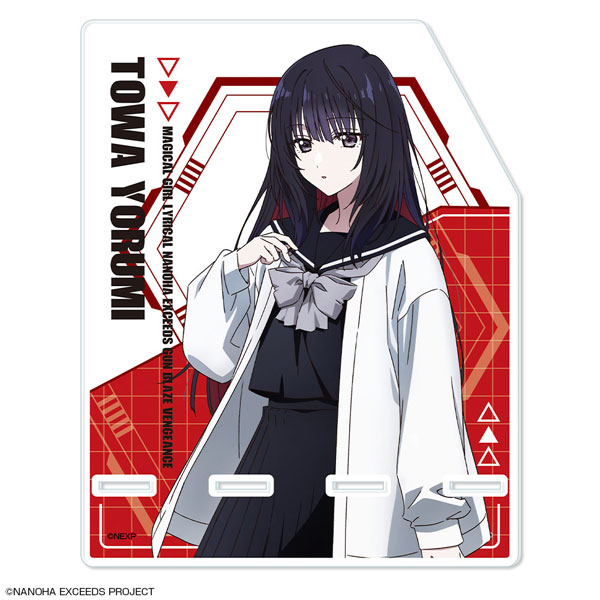 License Agent Magical Girl Lyrical Nanoha Exceeds Gun Blaze Vengeance Acrylic Smartphone Stand Design 05 (Towa Yorumi)