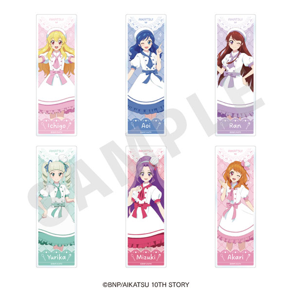 coly "아이카츠! 10th STORY -STARWAY to the Future-" 트레이딩 아크릴 북마크 파티시에 ver. 6Pack BOX 이미지 1
