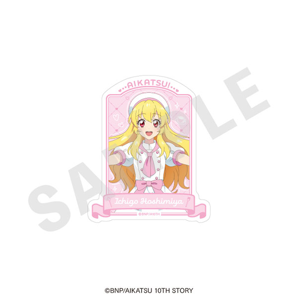 coly "Aikatsu! 10th STORY -STARWAY to the Future-" Diecut Sticker Patissier ver. (Ichigo Hoshimiya)