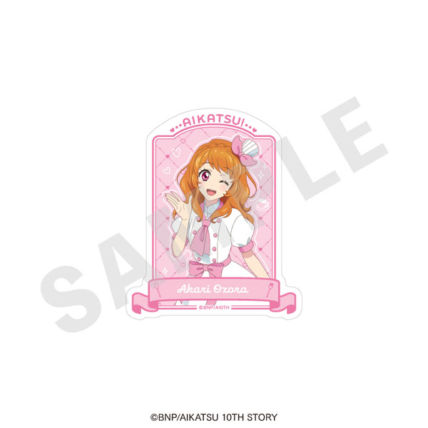 coly "Aikatsu! 10th STORY -STARWAY to the Future-" Diecut Sticker Patissier ver. (Akari Ozora)
