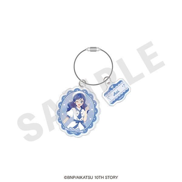 coly "Aikatsu! 10th STORY -STARWAY to the Future-" Wire Acrylic Keychain Patissier ver. (Aoi Kiriya) รูปภาพ 1