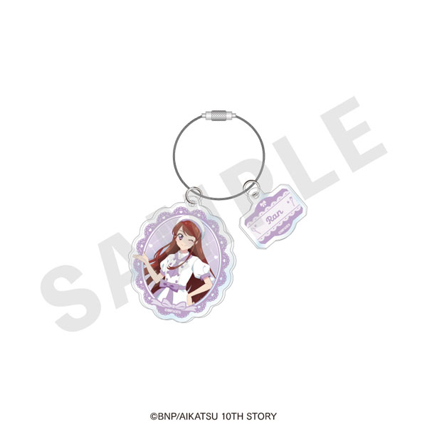 coly "Aikatsu! 10th STORY -STARWAY to the Future-" Wire Acrylic Keychain Patissier ver. (Ran Shibuki) รูปภาพ 1