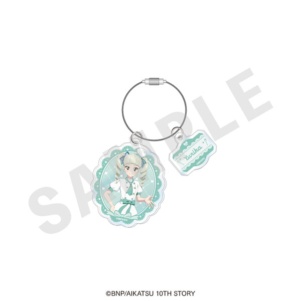 coly "Aikatsu! 10th STORY -STARWAY to the Future-" Wire Acrylic Keychain Patissier ver. (Yurika Todo)
