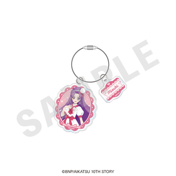 coly "Aikatsu! 10th STORY -STARWAY to the Future-" Wire Acrylic Keychain Patissier ver. (Mizuki Kanzaki)