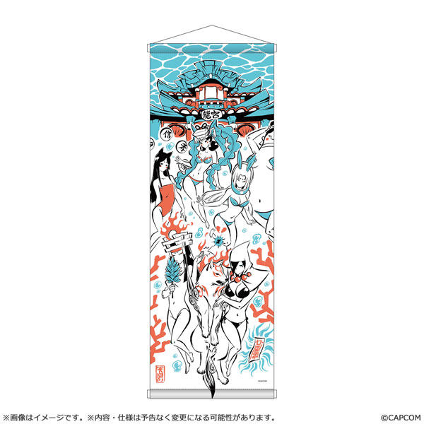 Capcom Okami 20th Anniversary Reproduction Art Project Wall Scroll Summer -From Okami 10th Anniversary by Kenichiro Yoshimura- image 1