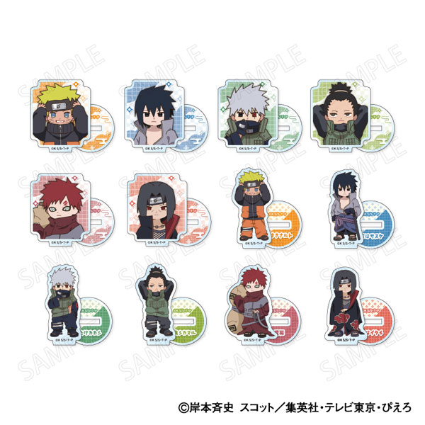 XEBEC TV Anime NARUTO Shippuden Mini Acrylic Stand Chiisaku Nacchatta Chibi Ver. 12Pack BOX