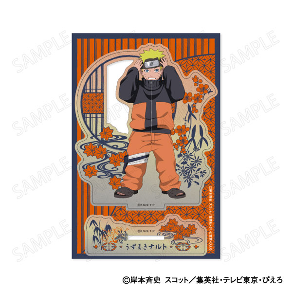 XEBEC TV Anime NARUTO Shippuden Wooden Stand Chiisaku Nacchatta Ver. A: Naruto Uzumaki