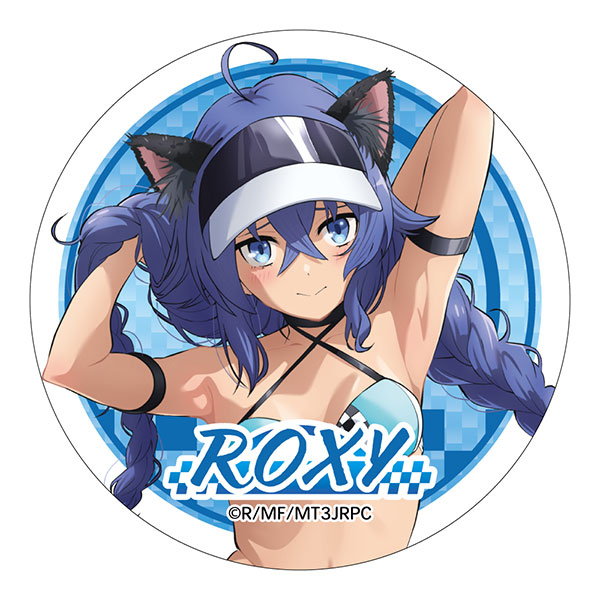 Midobiyo Mushoku Tensei: Jobless Reincarnation III -Isekai Ittara Honki Dasu- New Illustration Tin Badge Roxy RQver.