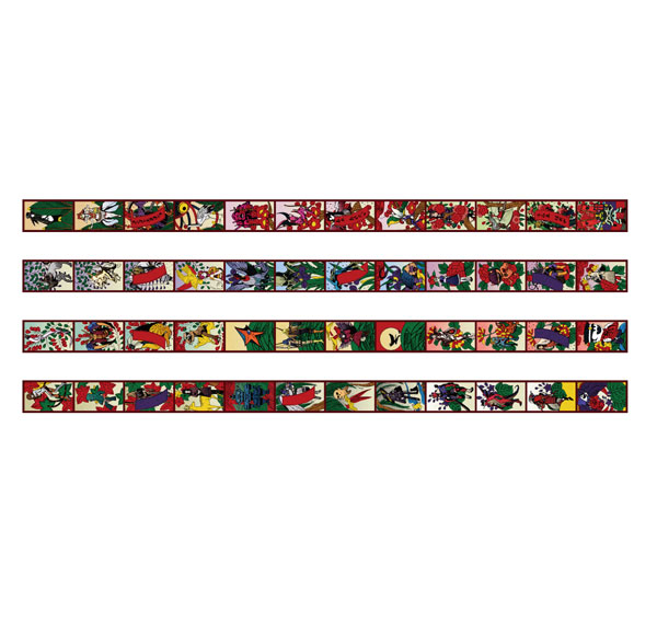 KADOKAWA [RAIDOU Remastered: The Mystery of the Soulless Army] Masking Tape Four-Roll Set - Hanafuda Bild 1